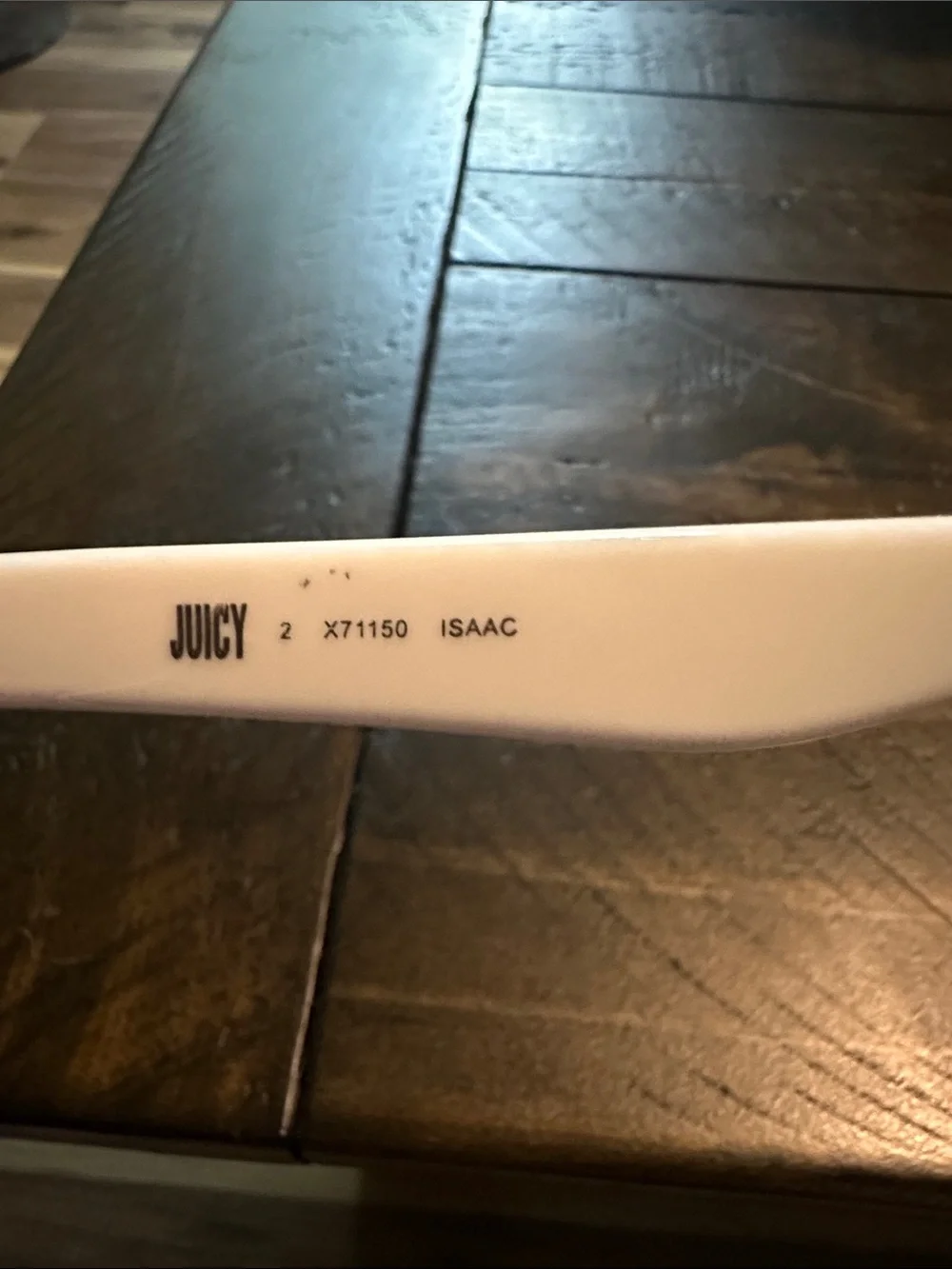 Juicy Couture Black and White Isaac Wayfarer Sunglasses